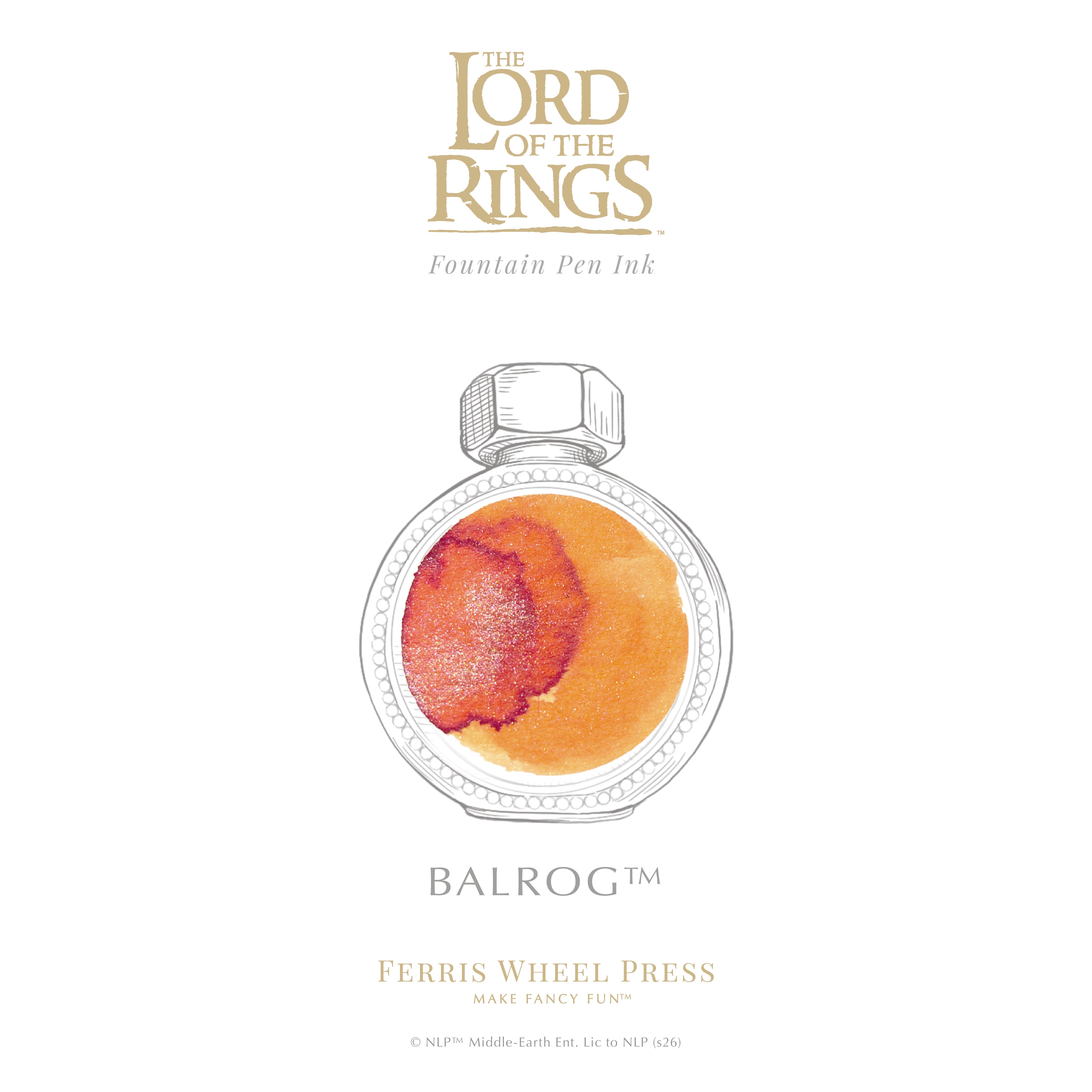 The Lord of the Rings 25th Anniversary Full Ink Set + Mirror of Galadriel Polished Edition Inkwell