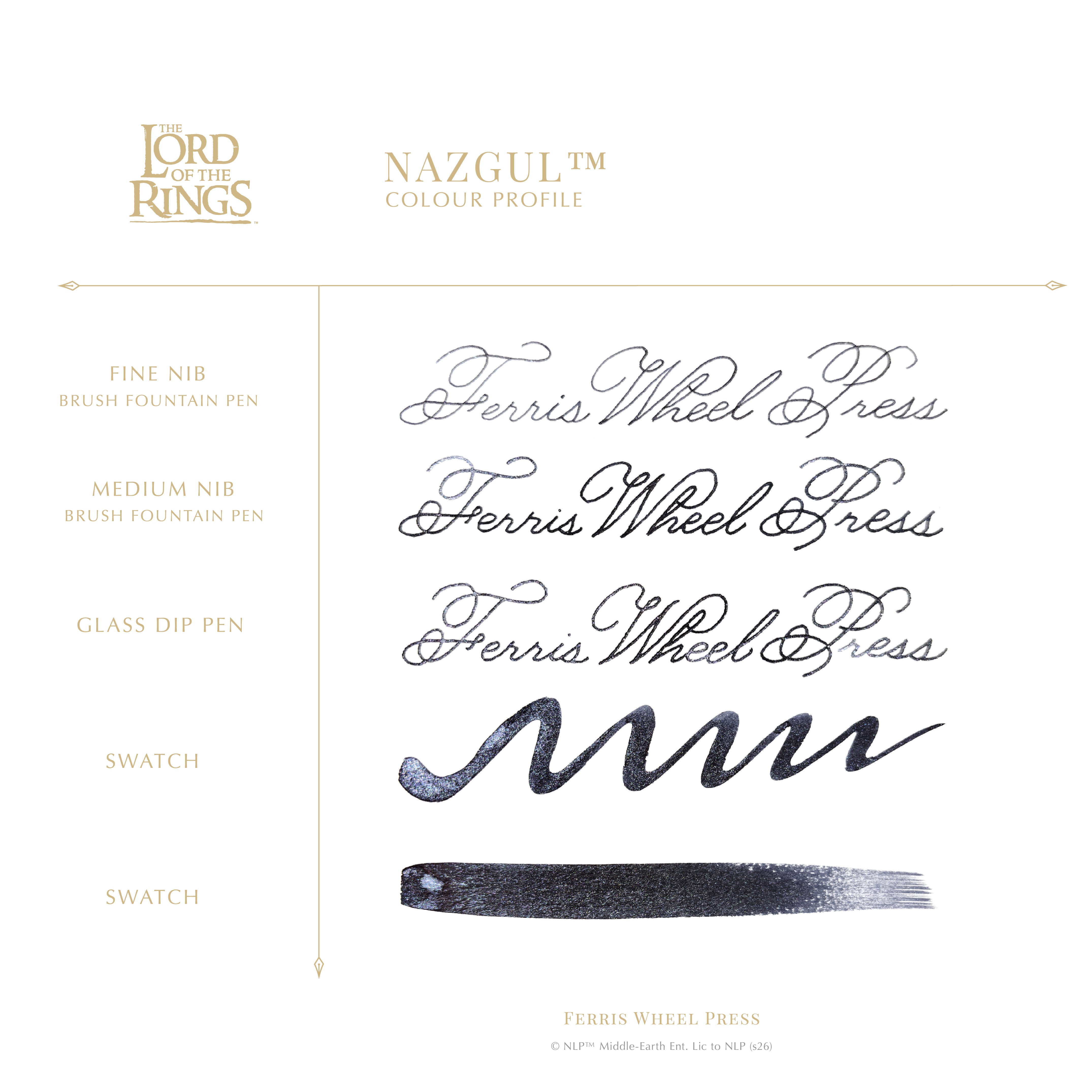 Warner Bros. | The Lord of the Rings 25th Anniversary | Limited Edition Pen and Ink Set | Nazgûl