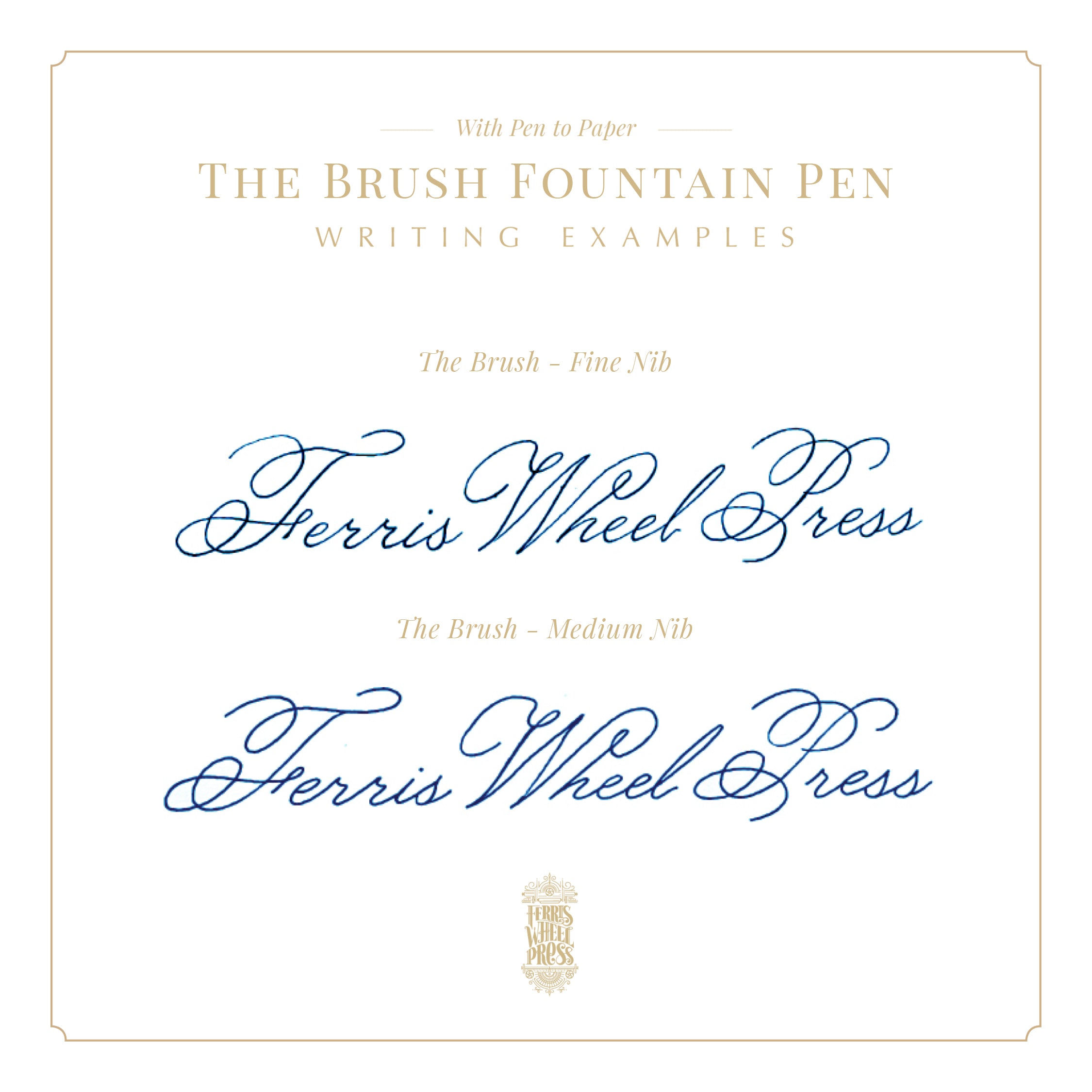 Limited Edition 2023 | Glistening Glass Gold Brush Fountain Pen