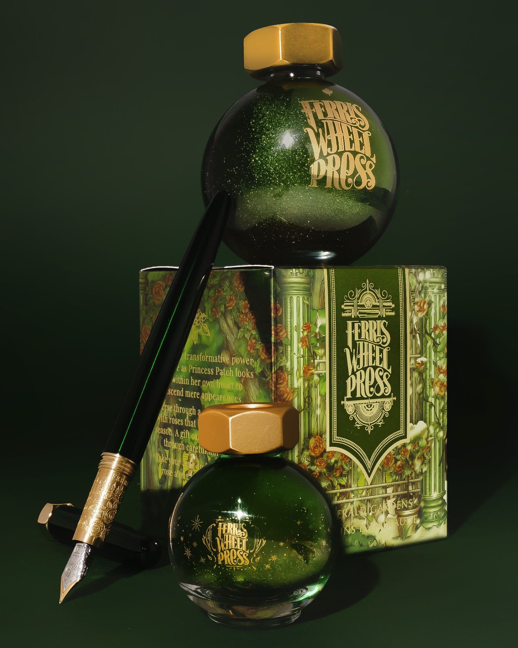 The Bijou Fountain Pen - Emerald Gardens