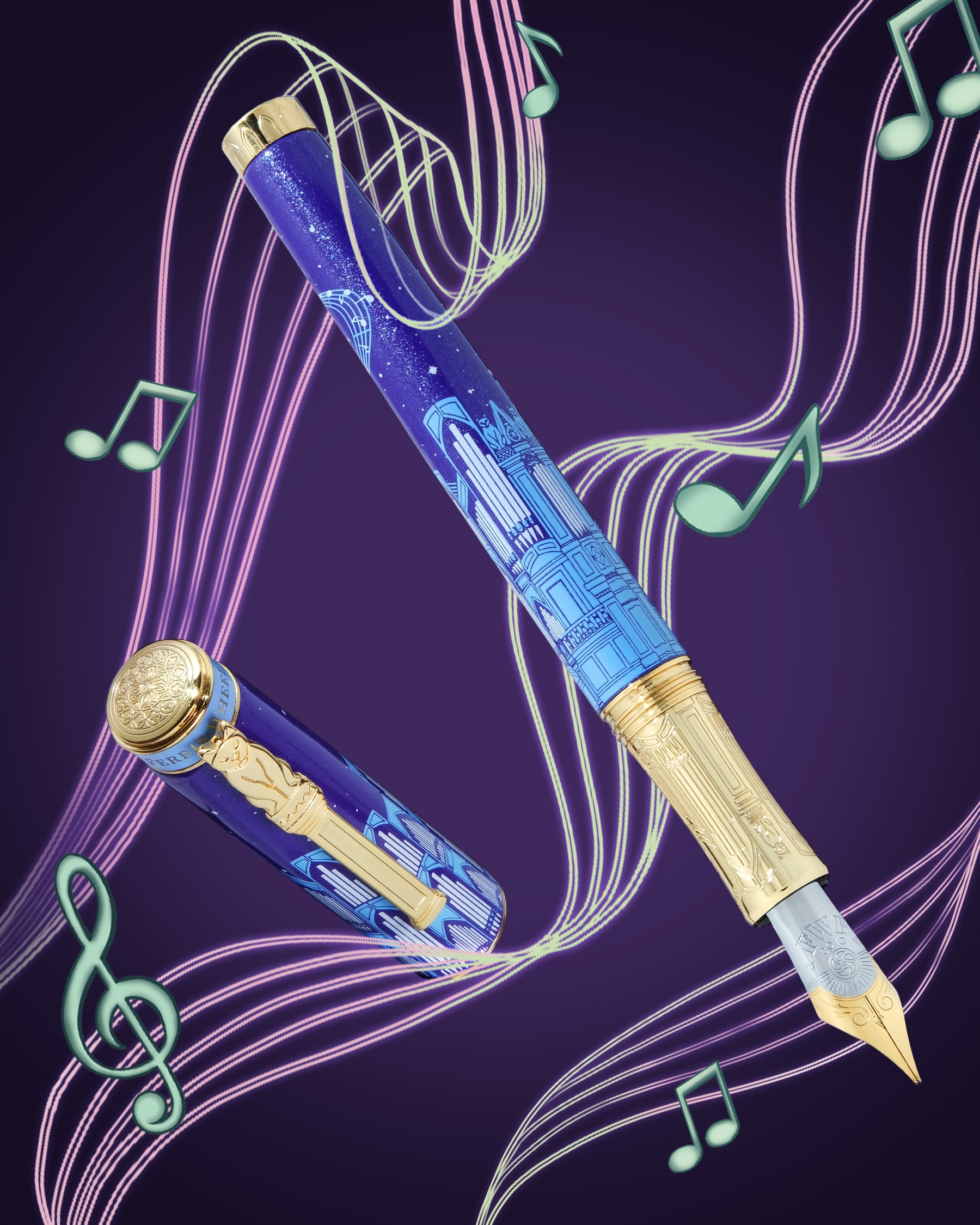 The Limited Edition Masque Fountain pen  - The Twilight Symphony