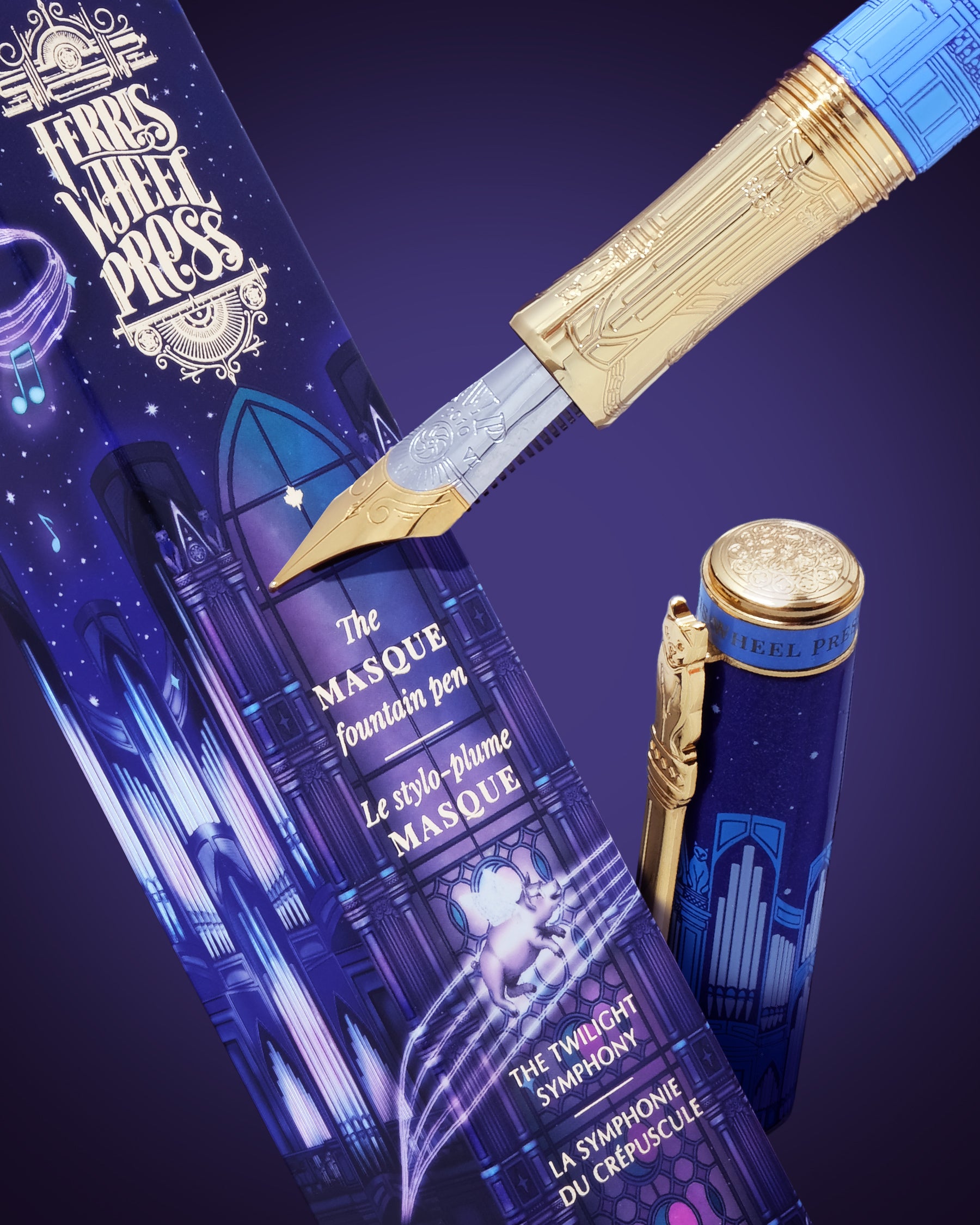 The Limited Edition Masque Fountain pen  - The Twilight Symphony