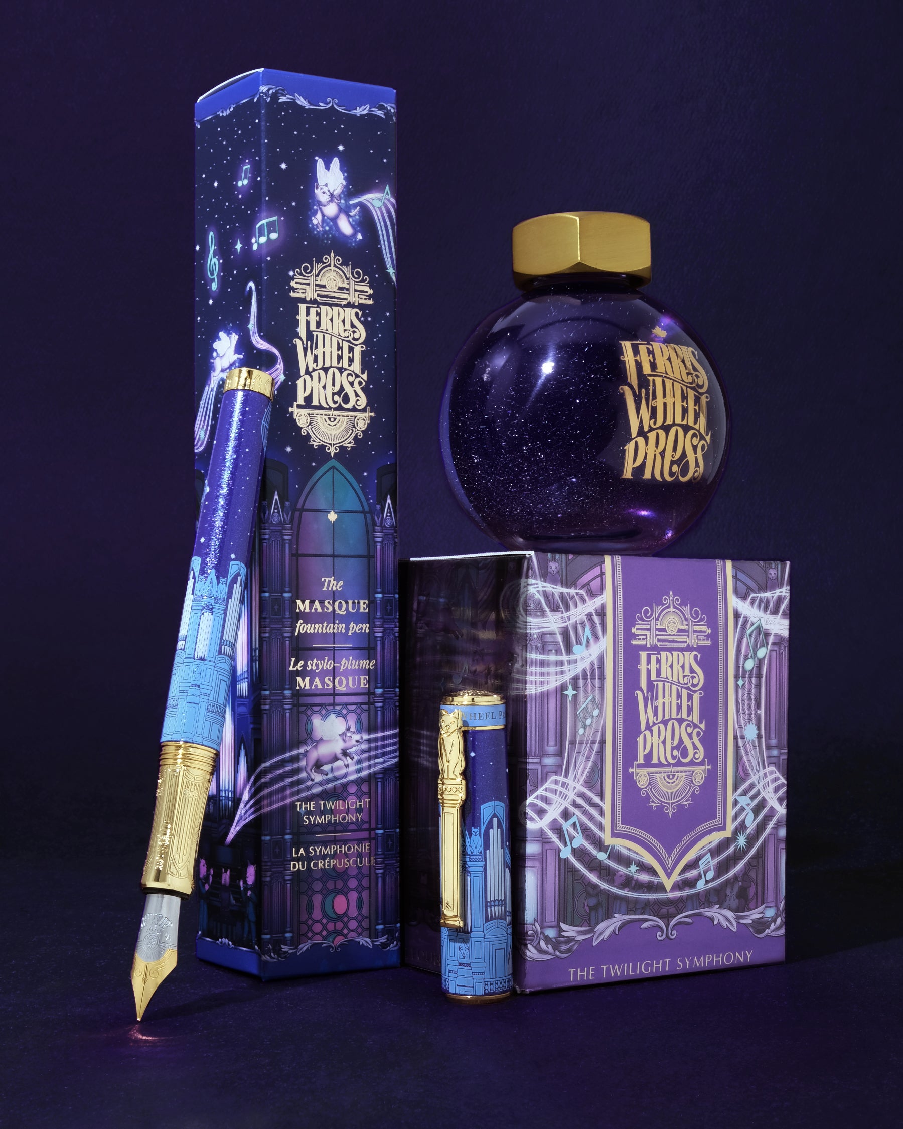 The Limited Edition Masque Fountain pen  - The Twilight Symphony