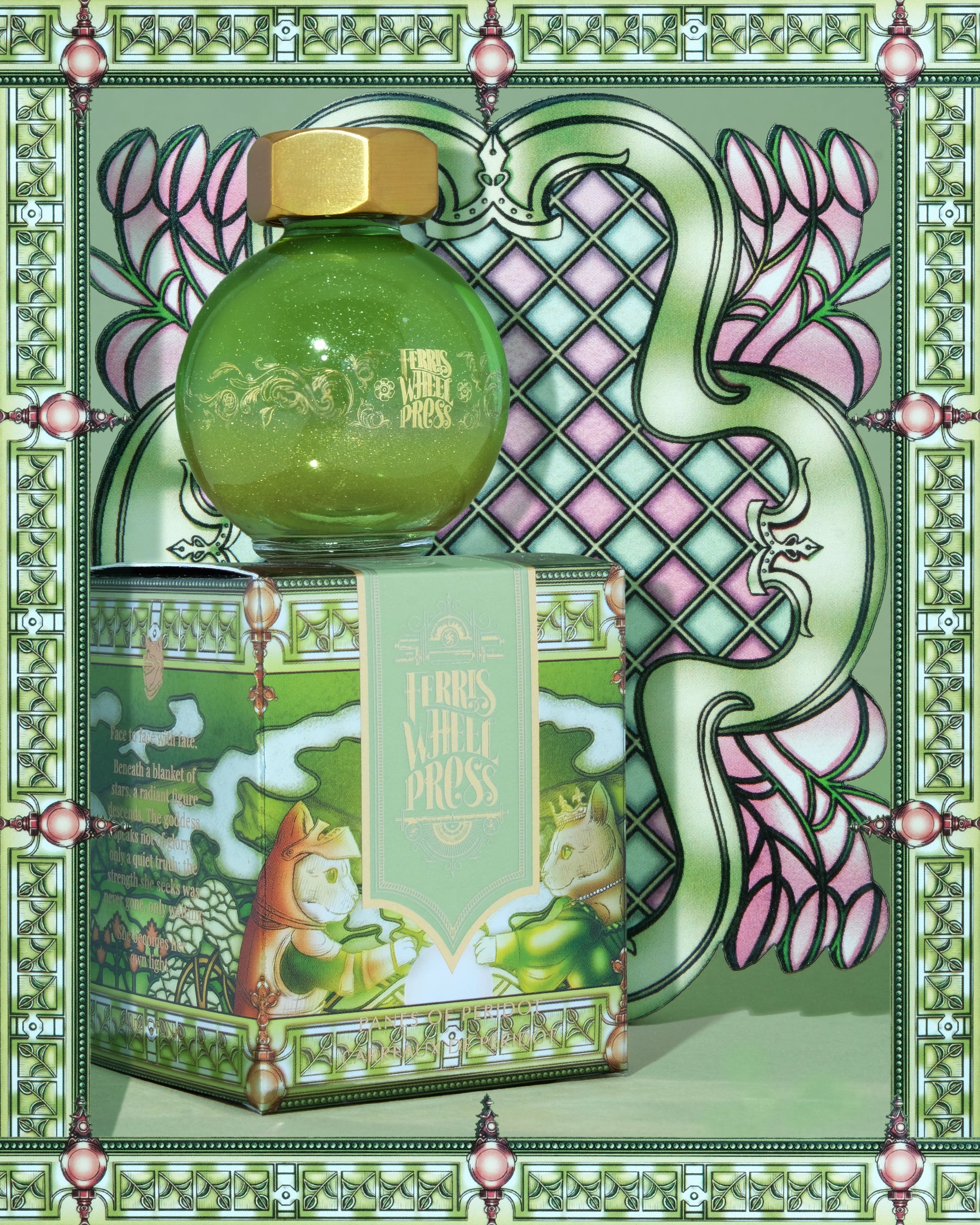 FerriTales | The Book of Knights Series | Panes of Peridot  85ml Ink
