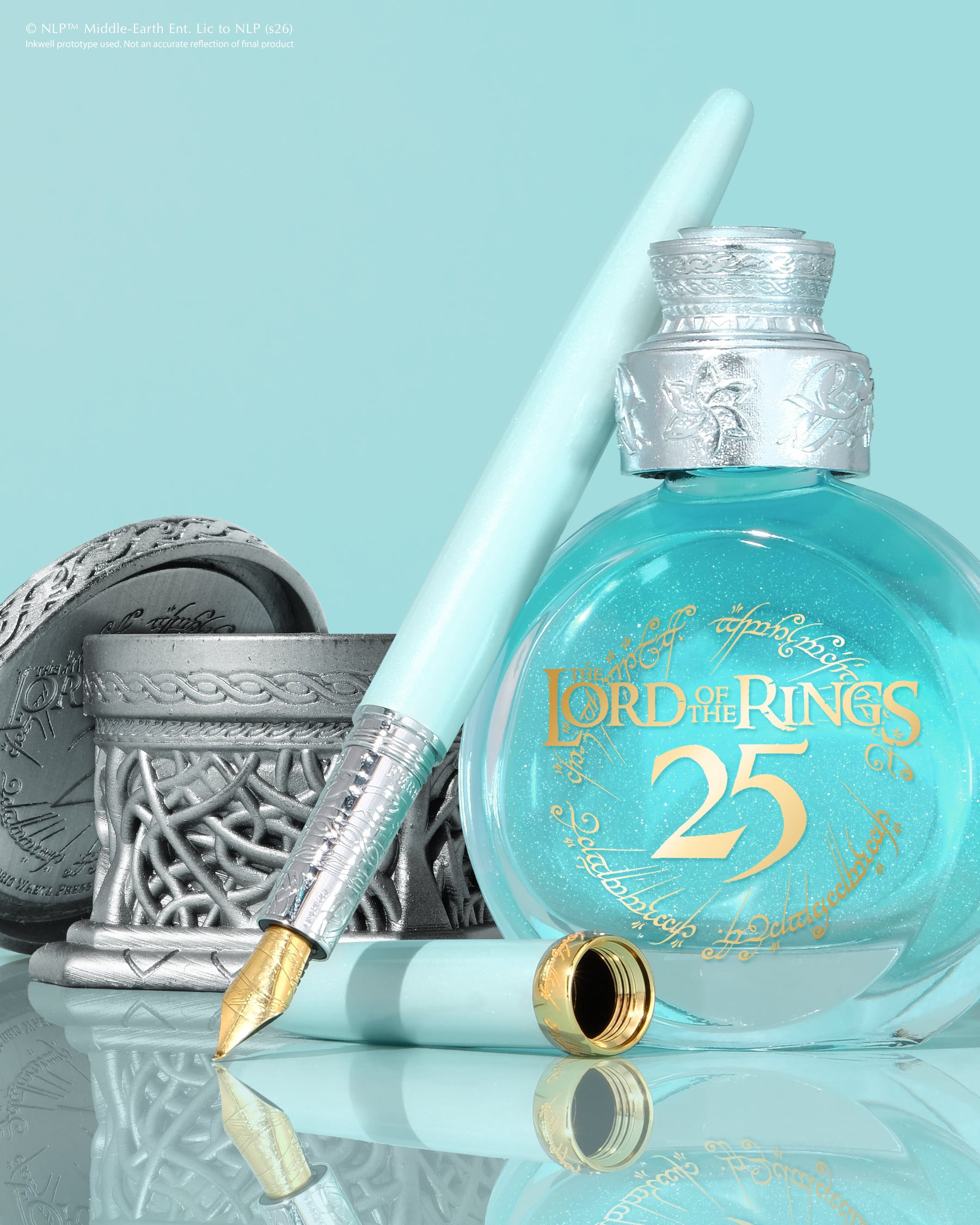 Warner Bros. | The Lord of the Rings 25th Anniversary | Mirror of Galadriel Limited Edition Inkwell | Brushed Edition