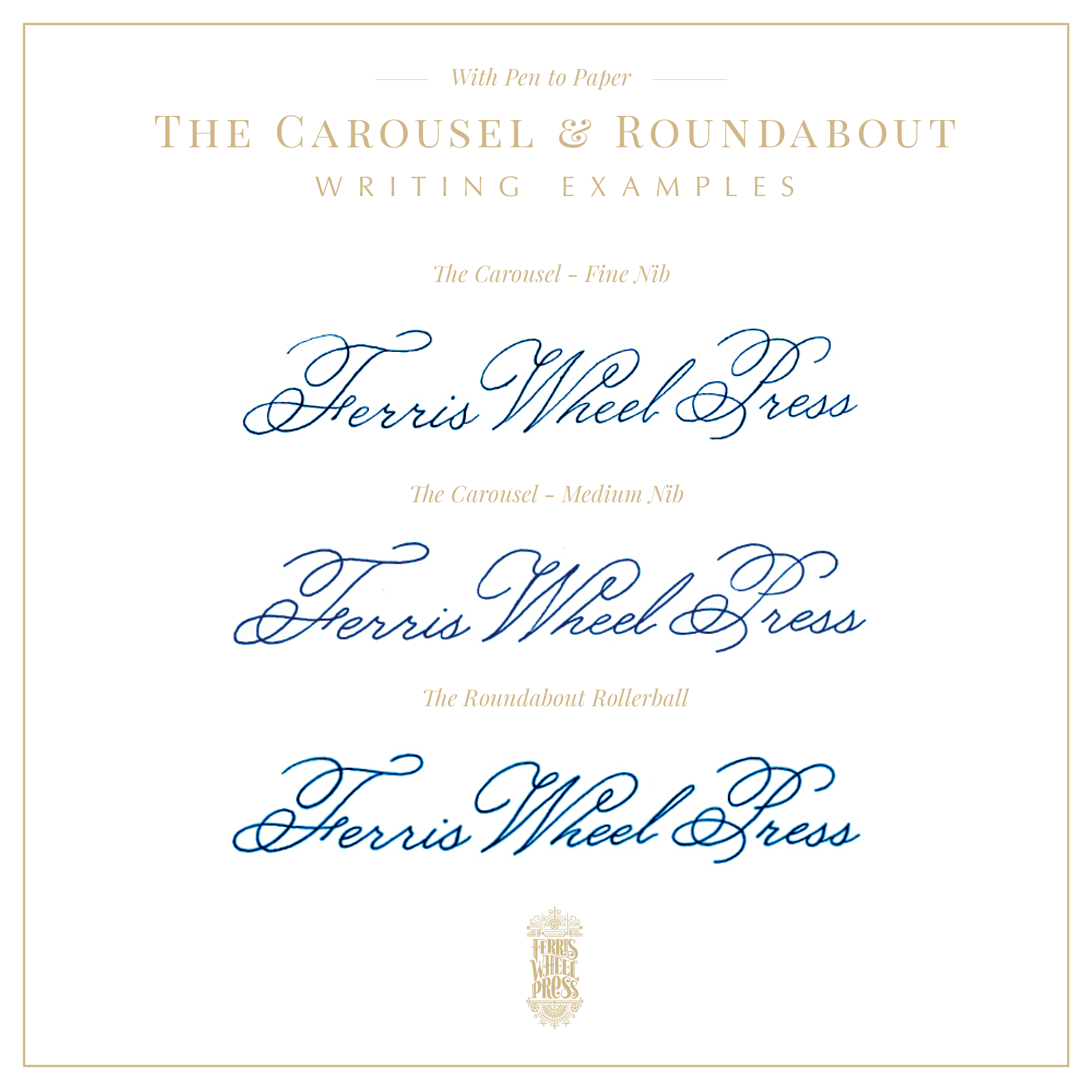 The Carousel Fountain Pen - Forget Me Not