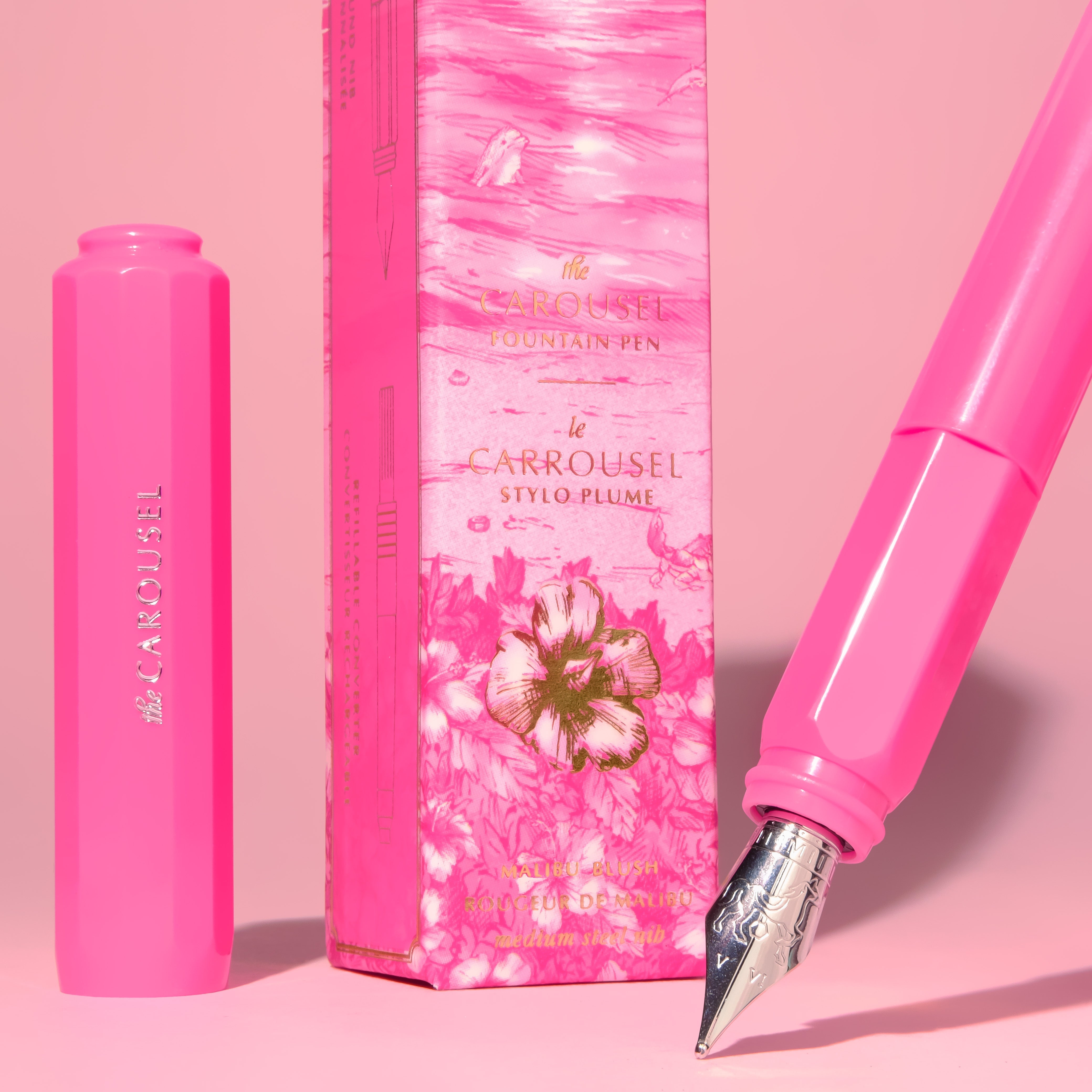 Limited Edition - The Carousel Fountain Pen - Malibu Blush