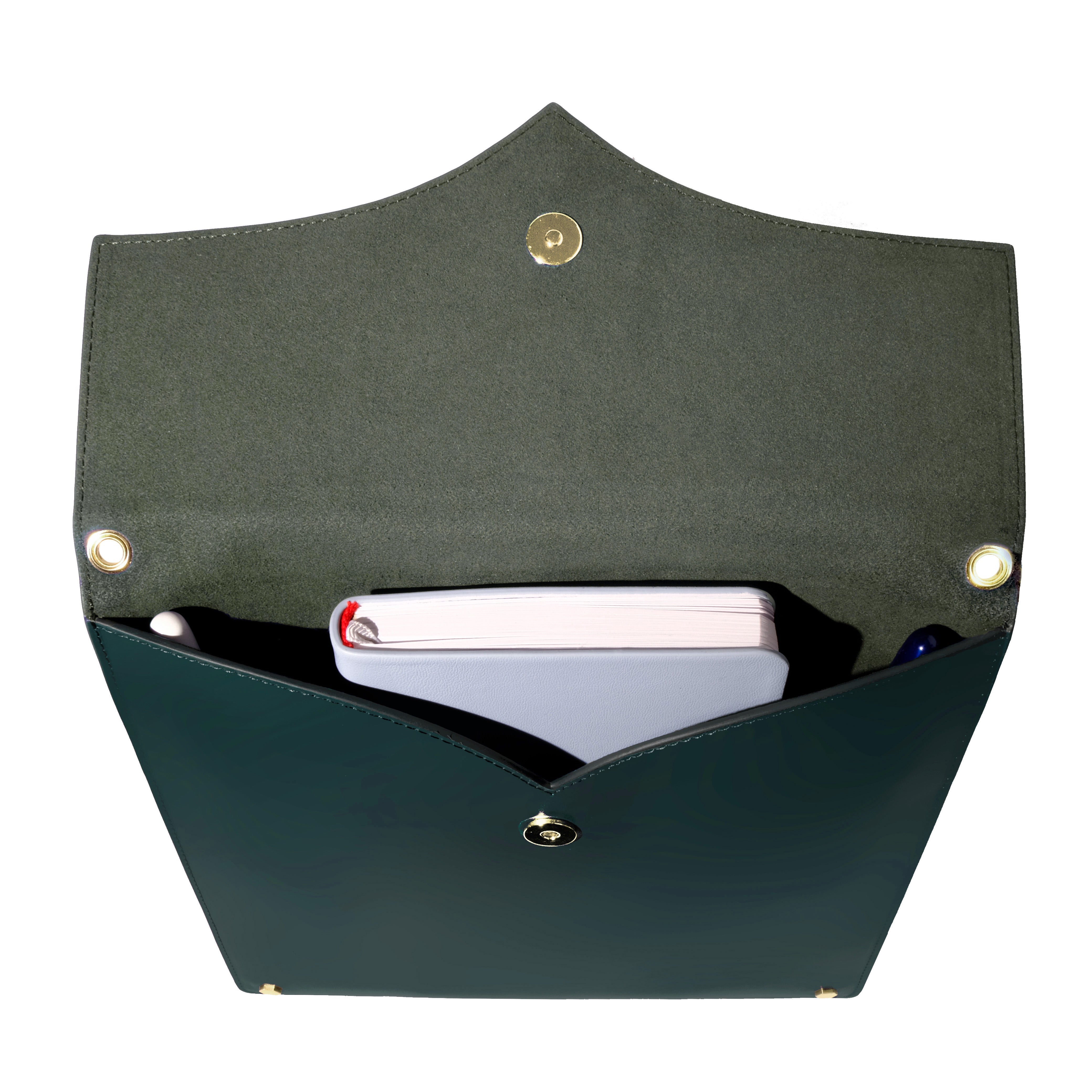 Leather Stationery Collection - The Pendant Folio A5 / Deep Teal